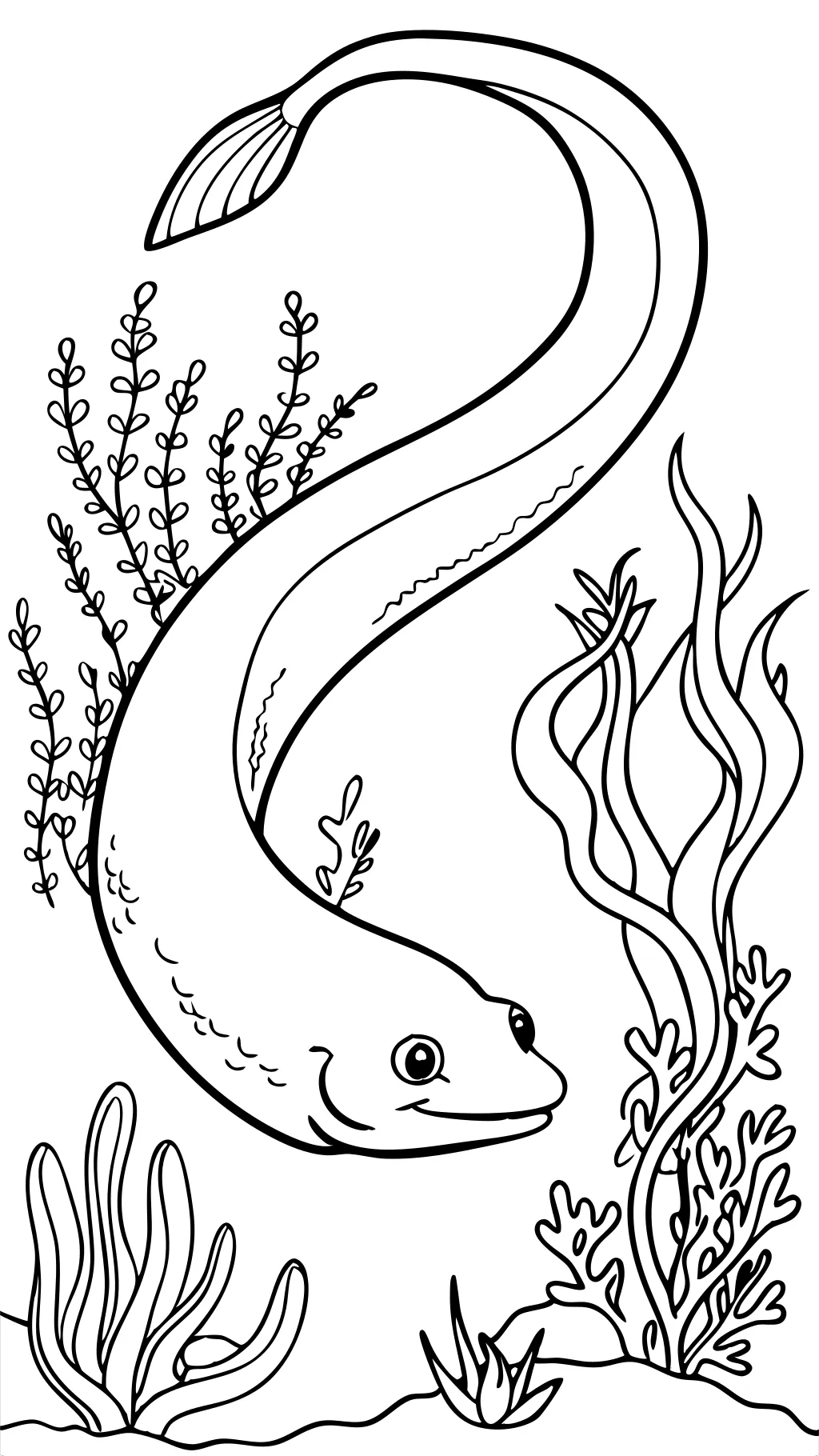 eel coloring page